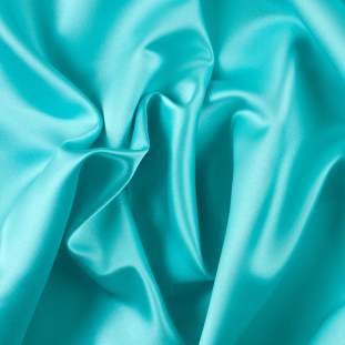 Tiffany Blue Solid Polyester Satin